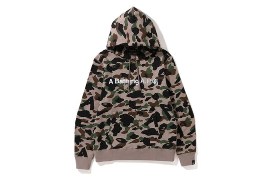 BAPE® X A.P.C. CAMO WIDE PULLOVER HOODIE