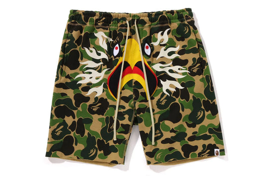 BAPE X READYMADE ABC CAMO EAGLE WIDE SWEAT SHORTS