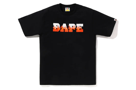 FLAME BAPE LOGO TEE