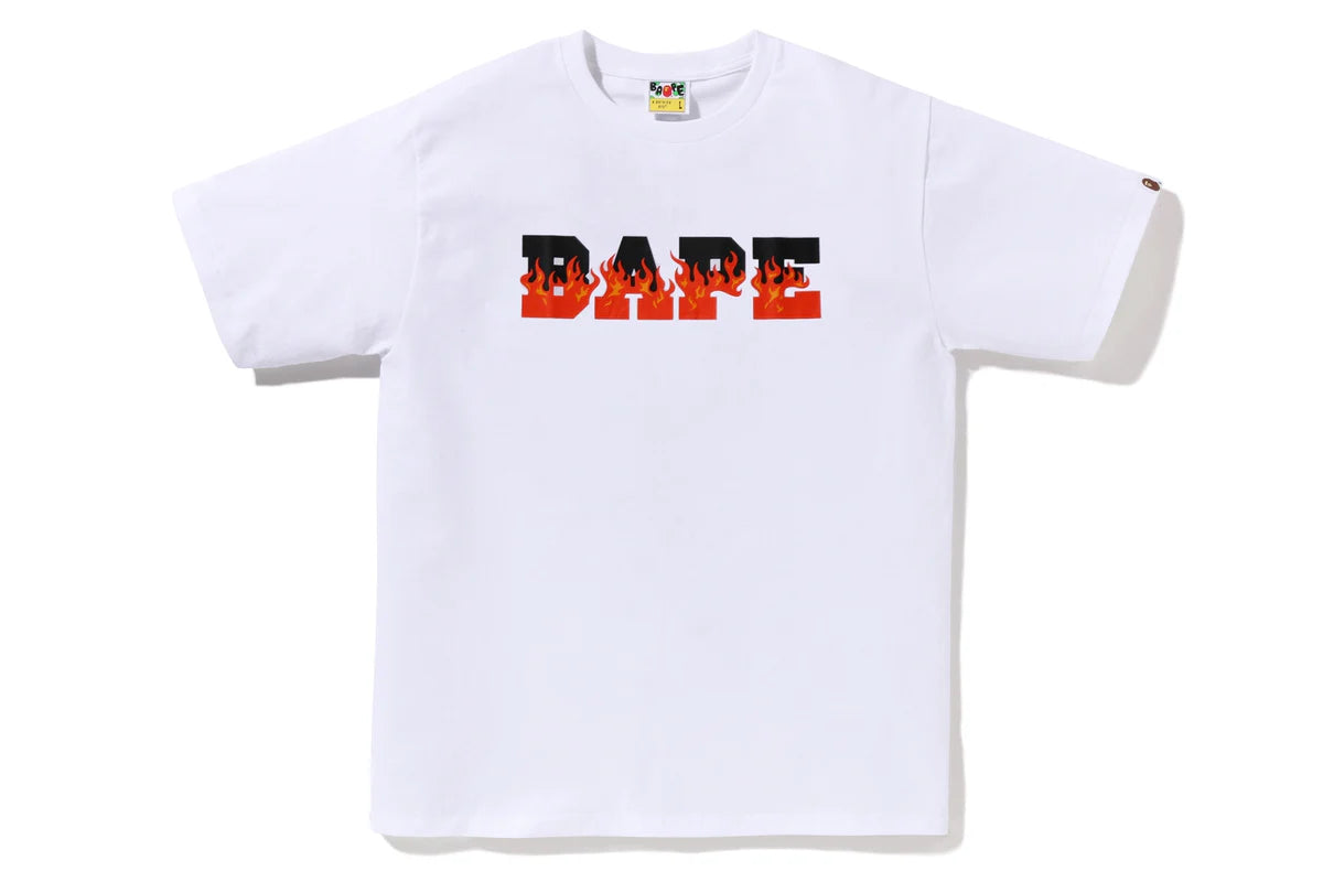 FLAME BAPE LOGO TEE