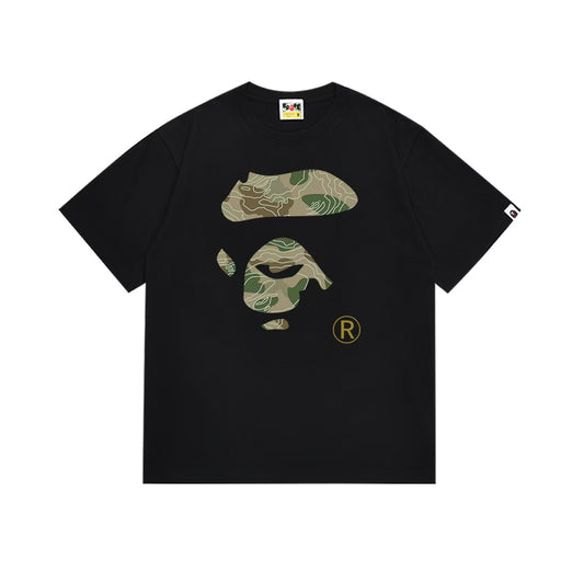 ABC Camo Ape Face Tee - Black/Blue