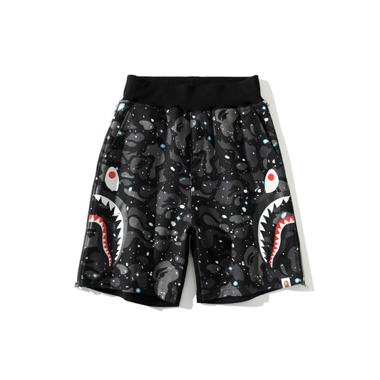 Color Camo Shark Sweat Shorts