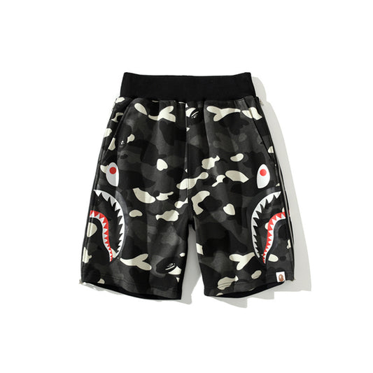 Color Camo Shark Sweat Shorts