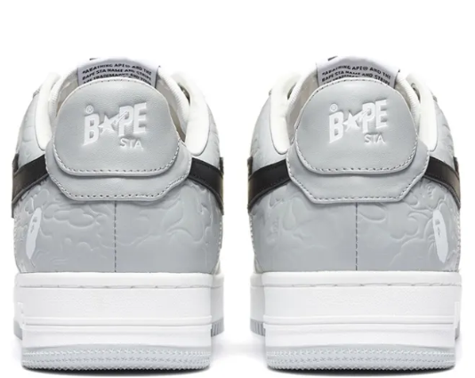 A BATHING APE Bape Sta Low Grey Black