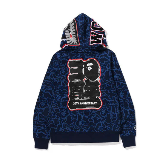 BAPE MENS 30TH ANNIVERSAY ZIP HOODIE