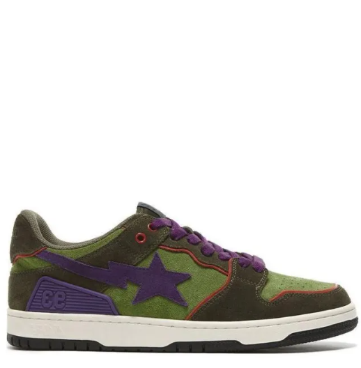 BAPE A BATHING APE Sk8 Sta Dark Purple Green