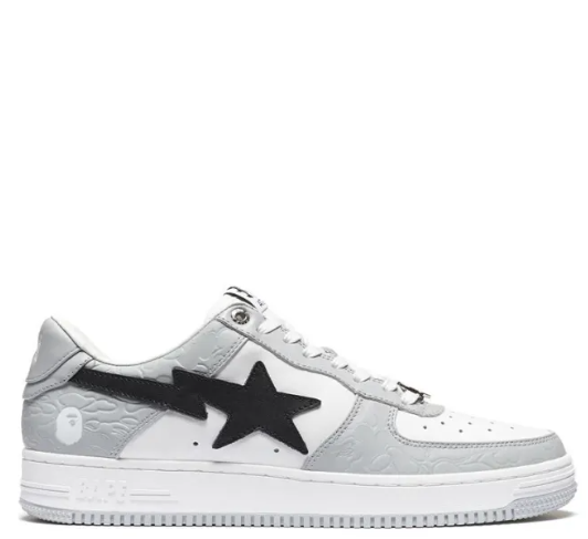 A BATHING APE Bape Sta Low Grey Black