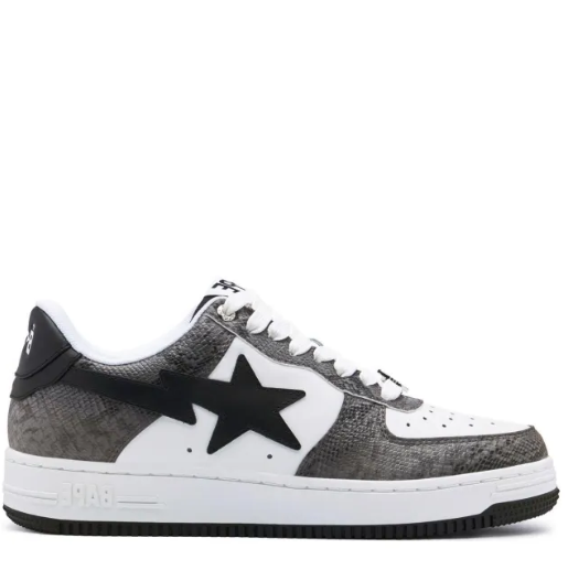 A BATHING APE Sta Black Snakeskin