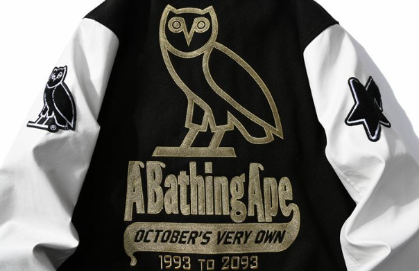 BATHING APE LOGO TRACK JACKET