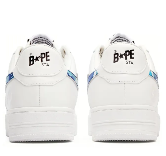 BAPE A BATHING APE Bape Sta Low KAWS White Blue Camo