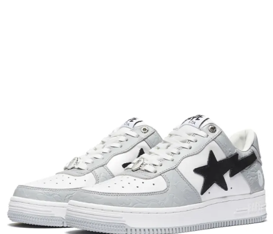 A BATHING APE Bape Sta Low Grey Black