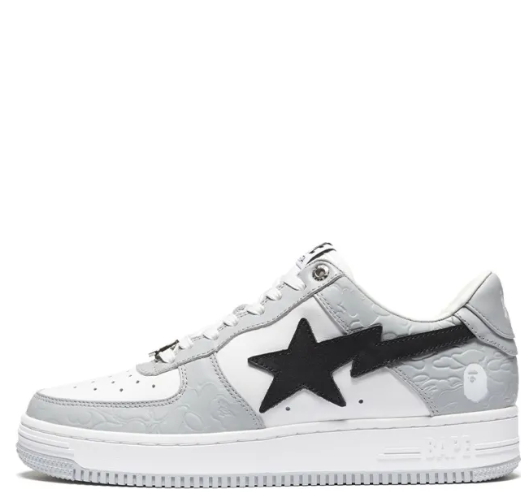 A BATHING APE Bape Sta Low Grey Black