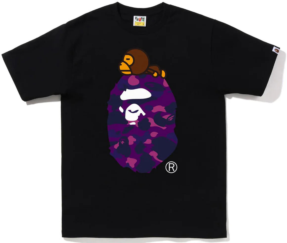 BAPE Color Camo Milo On Big Ape Tee