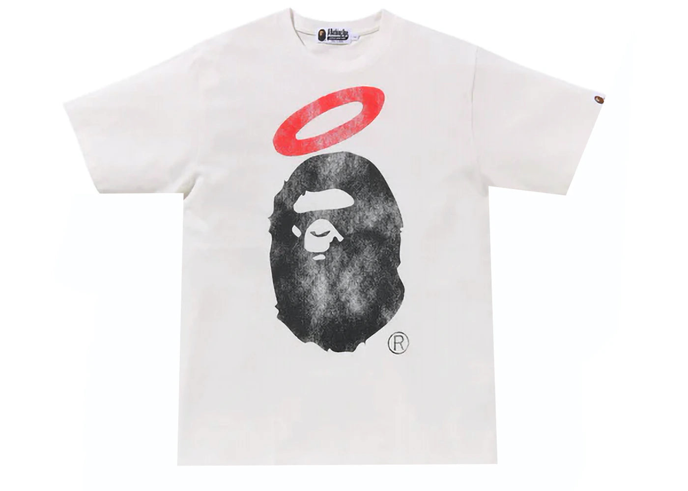 BAPE x Union Pigment Dyed Ape Head Tee White