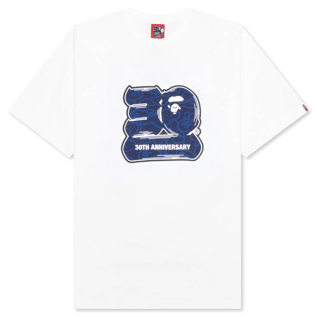 Bape 30th Anniversary Tee #2 - White/Navy