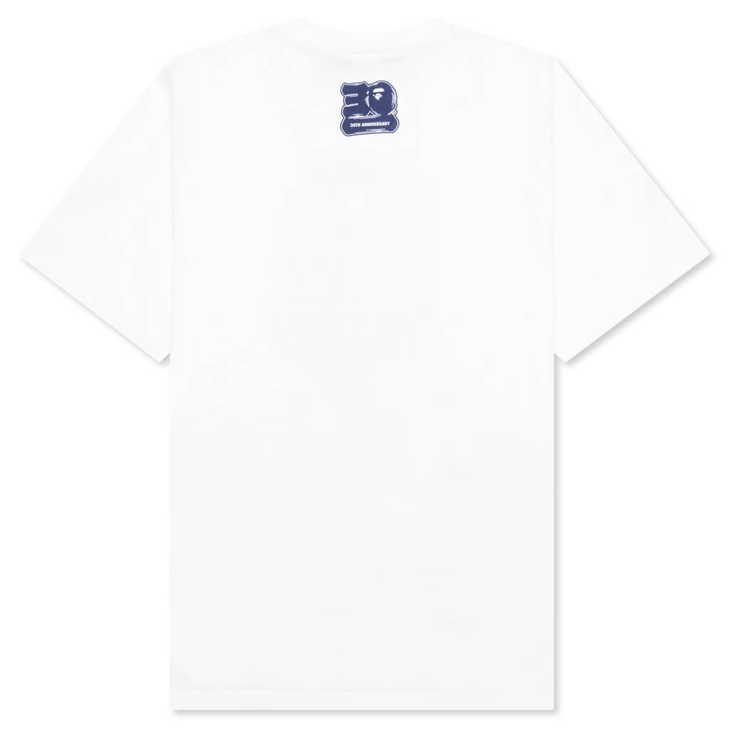 Bape 30th Anniversary Tee #1 M - White/Navy