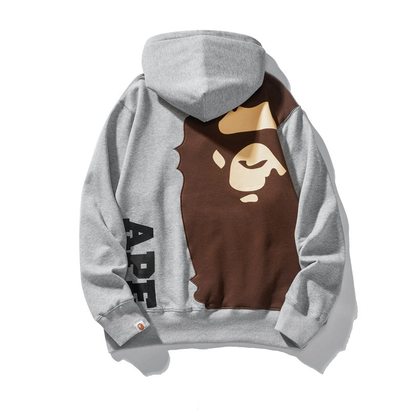 BAPE LOGO CHECK SHARK FULL ZIP HOODIE