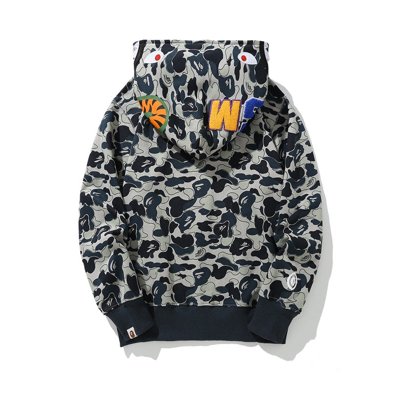 BAPE AB Shark Wide Fit Full Zip Double Hoodie