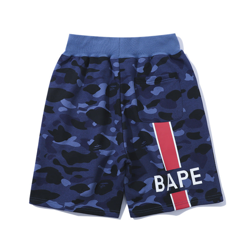 BAPE ART CAMO SWEAT SHORTS MENS