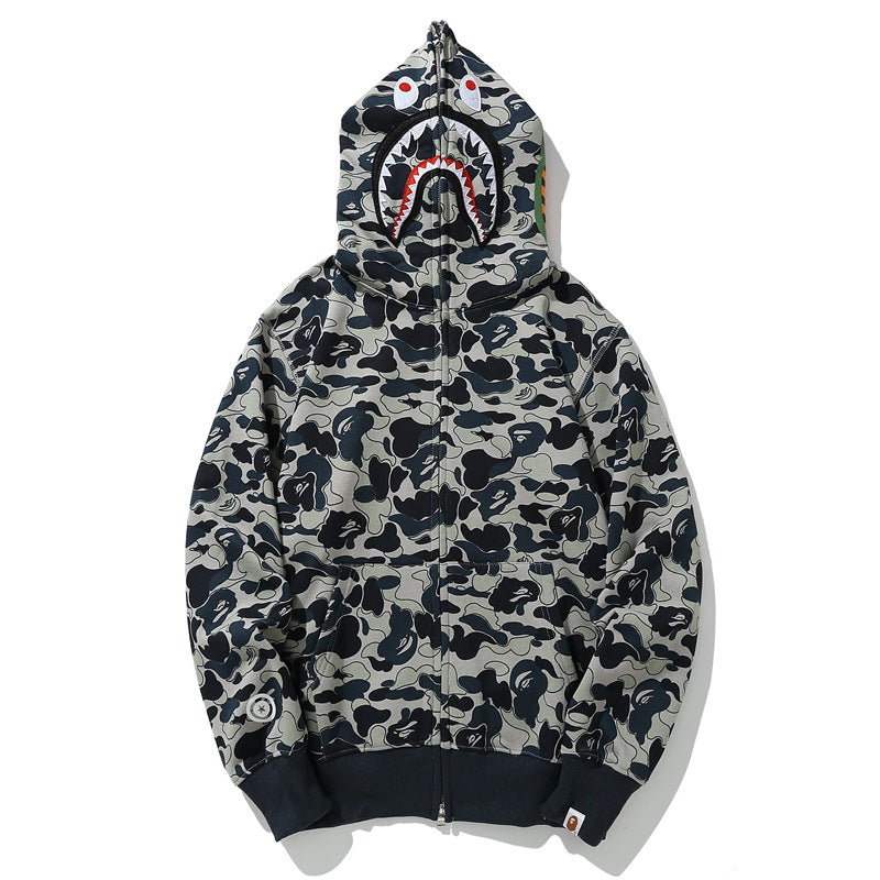 BAPE AB Shark Wide Fit Full Zip Double Hoodie