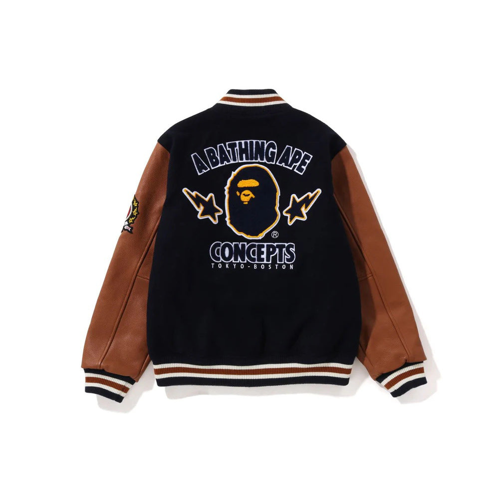 Bathing Ape Relaxed Fit Denim Coach Jacket