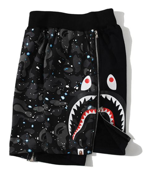 Color Camo Shark Sweat Shorts