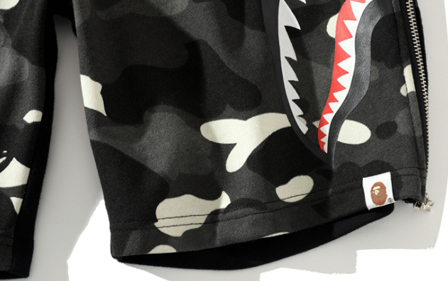 Color Camo Shark Sweat Shorts