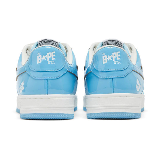 BAPE A BATHING APE Bape Sta Patent Leather Blue White