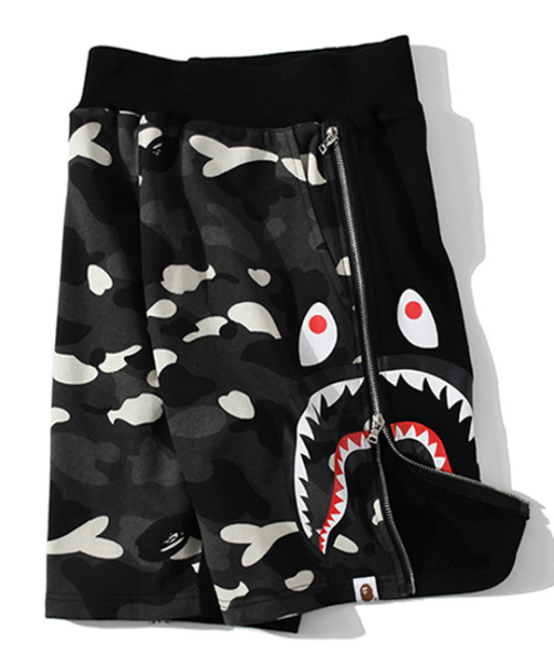 Color Camo Shark Sweat Shorts