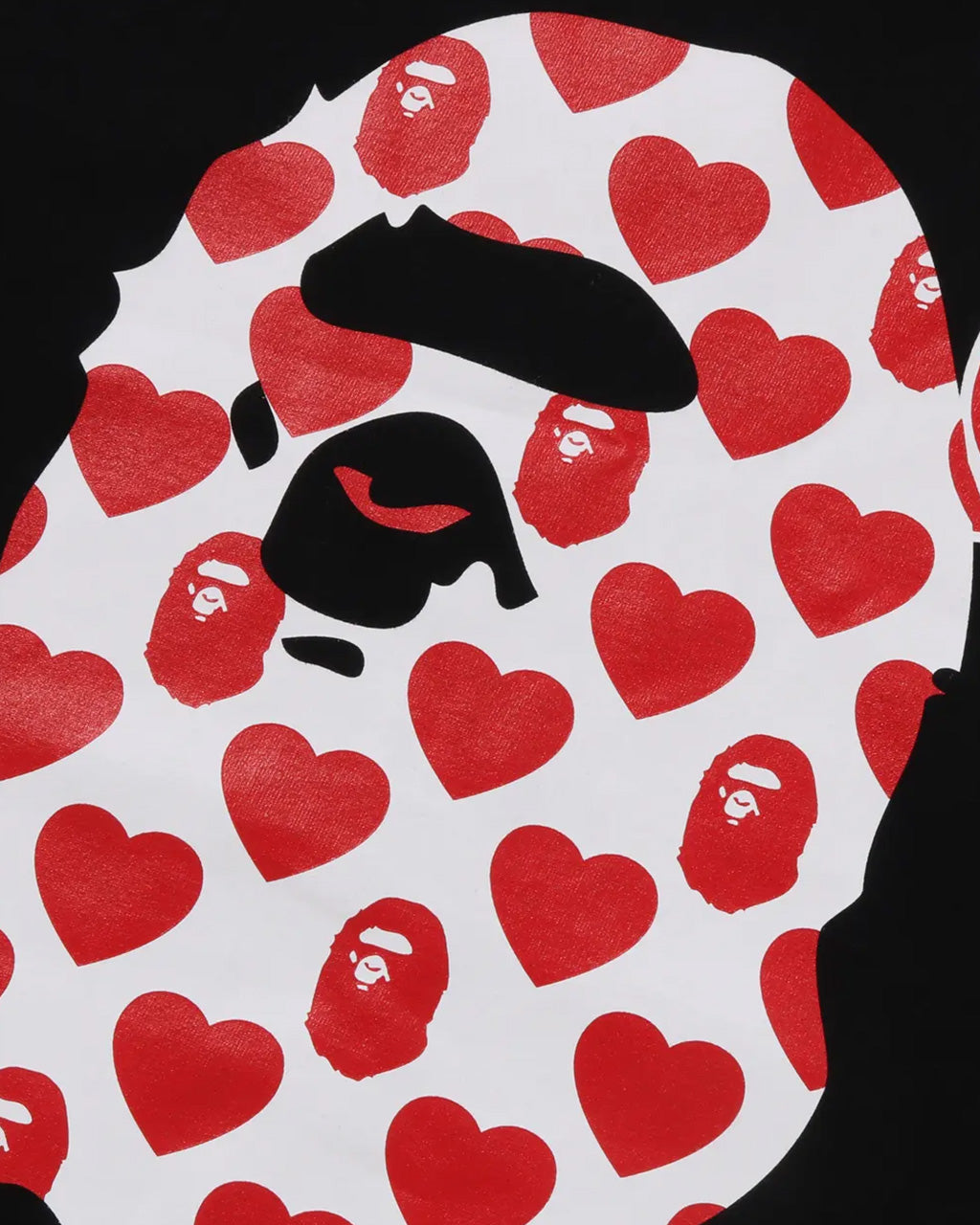 Valentine Ape Head Tee Black