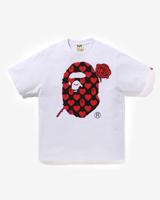 Valentine Ape Head Tee White